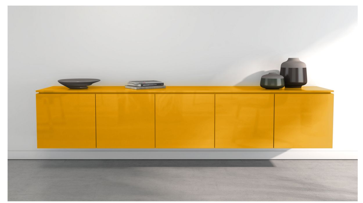 CODA HANGING SIDEBOARD - 5 DOORS by Roche Bobois