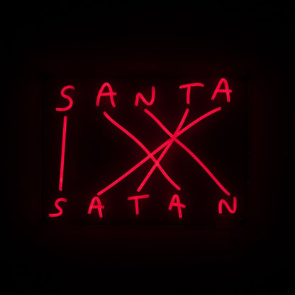 Silicone LED tube Wall Lamp Santa Satan by Seletti