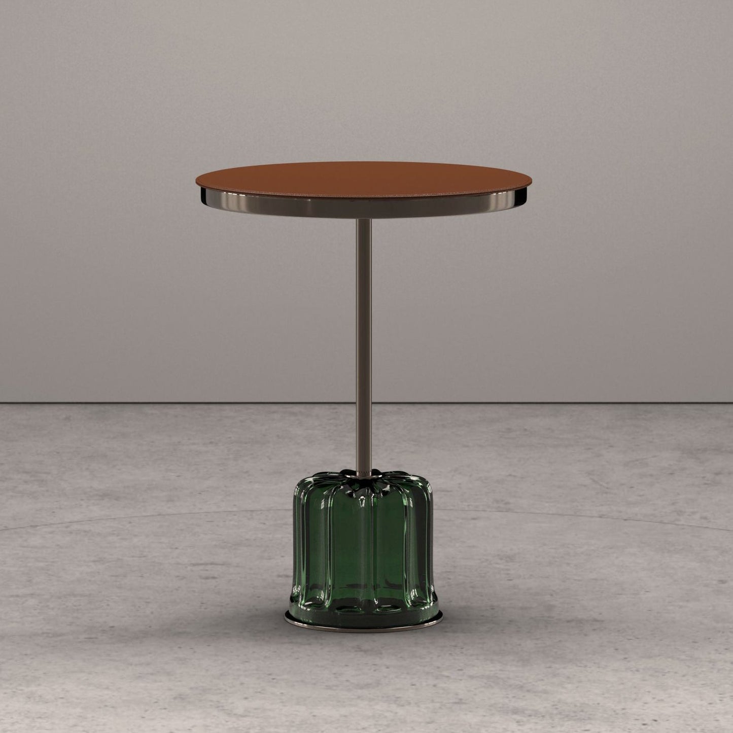 ACACIA - Round Murano glass coffee table for living room.