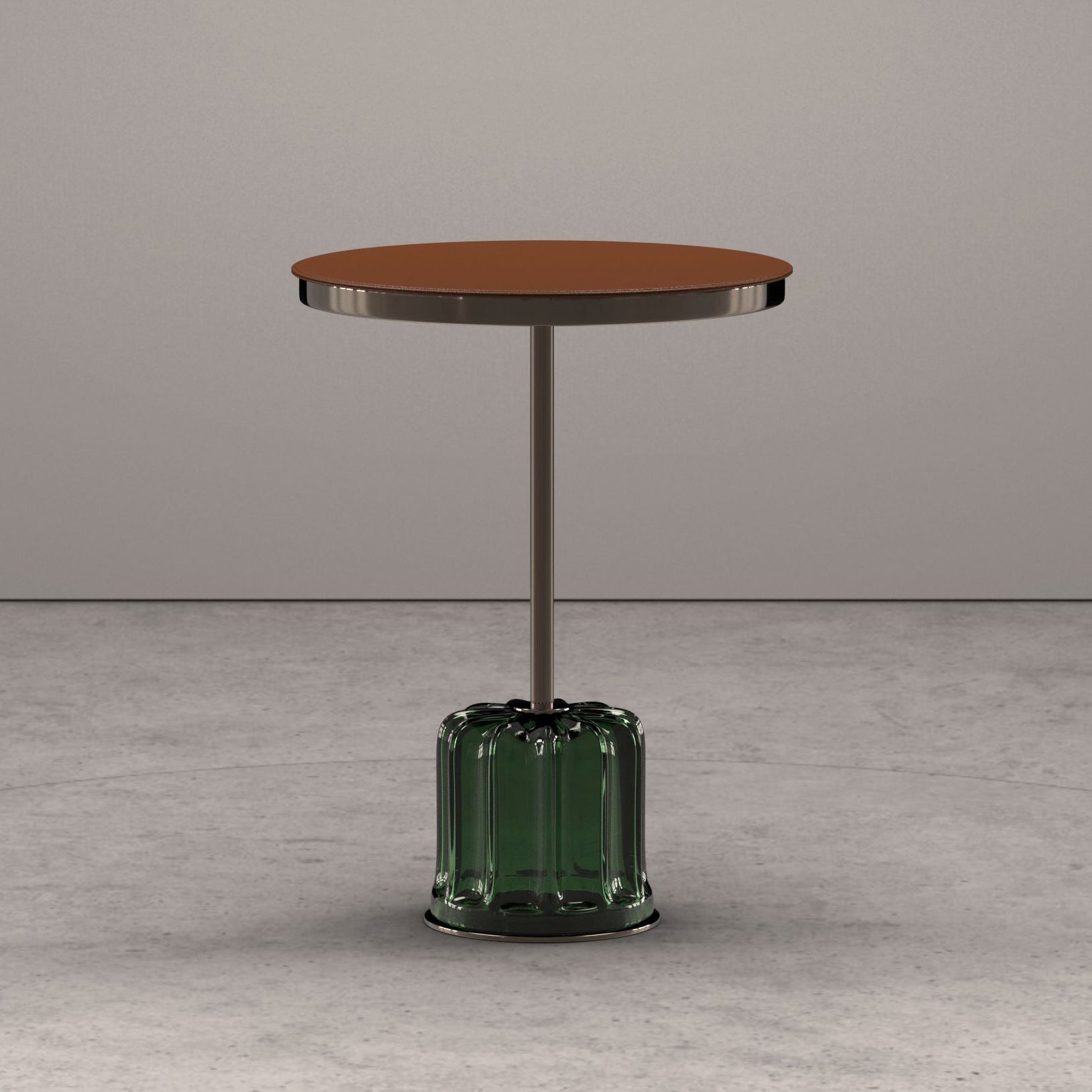ACACIA - Round Murano glass coffee table for living room.