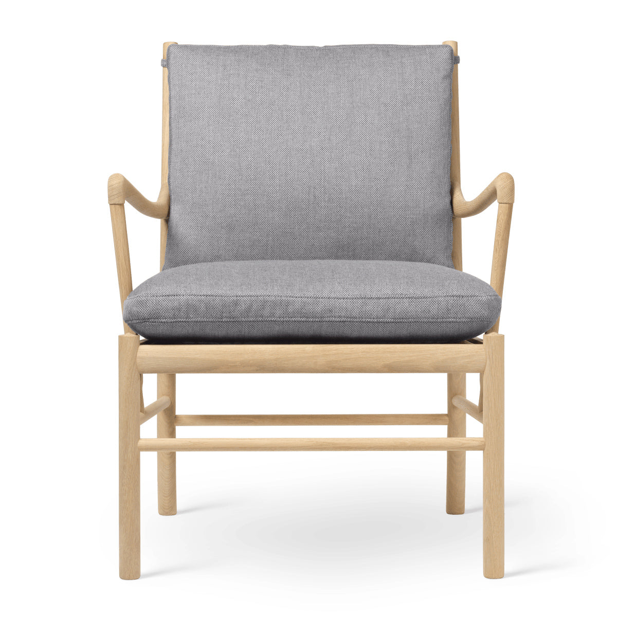 OW149 | Colonial Chair by Carl Hansen & Søn #Oak/Soaped/Fabric | Re-wool | 108