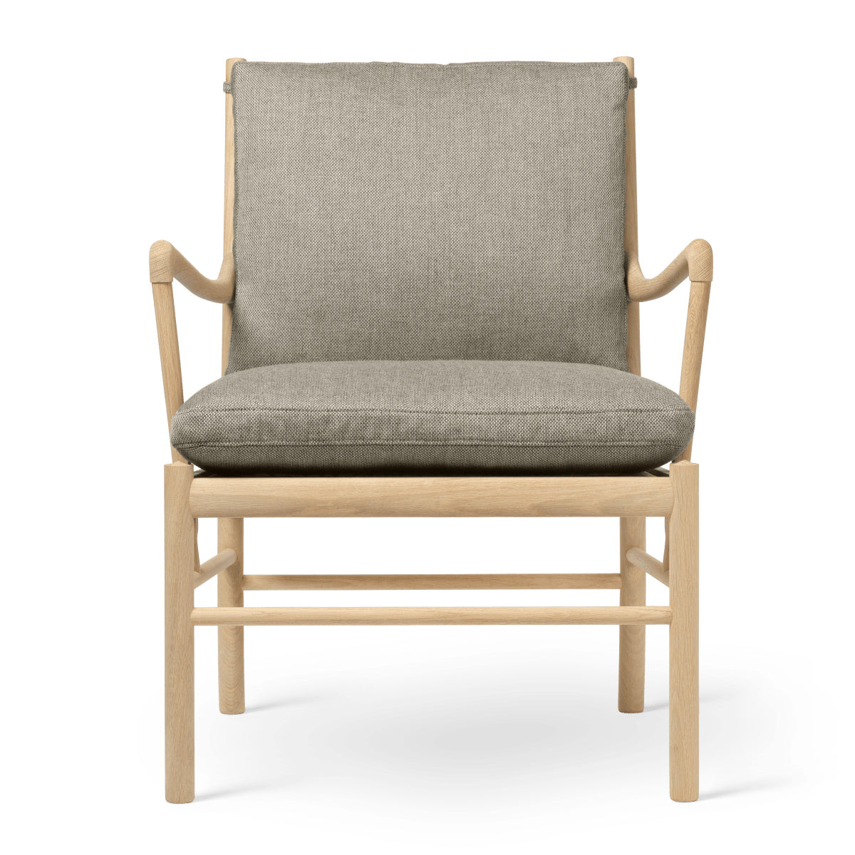 OW149 | Colonial Chair by Carl Hansen & Søn #Oak/Soaped/Fabric | Re-wool | 218