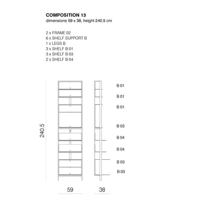 SHTEF - Freestanding aluminium bookcase (Request Info)