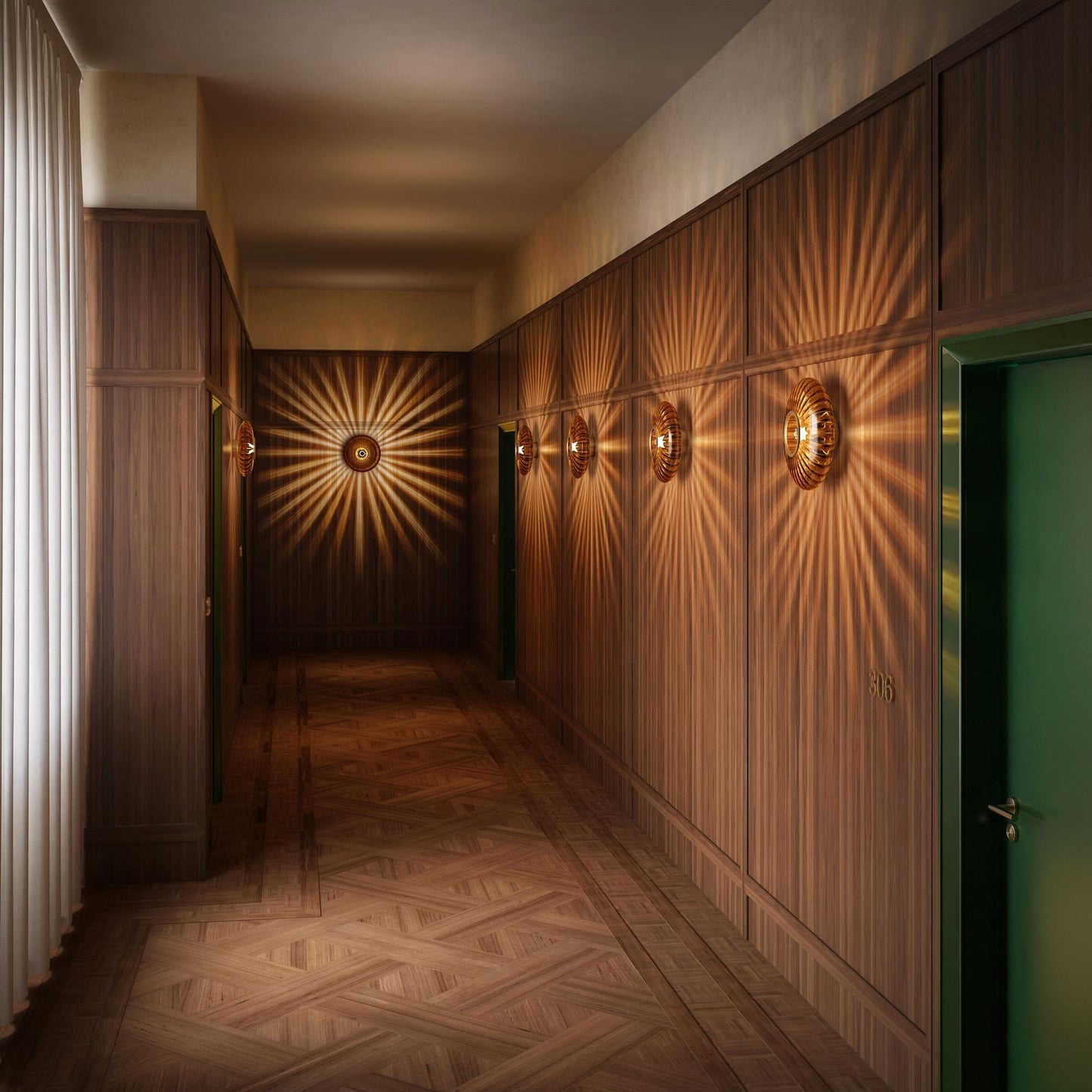 Edgeform Urc Wall Lamp 36 Amber