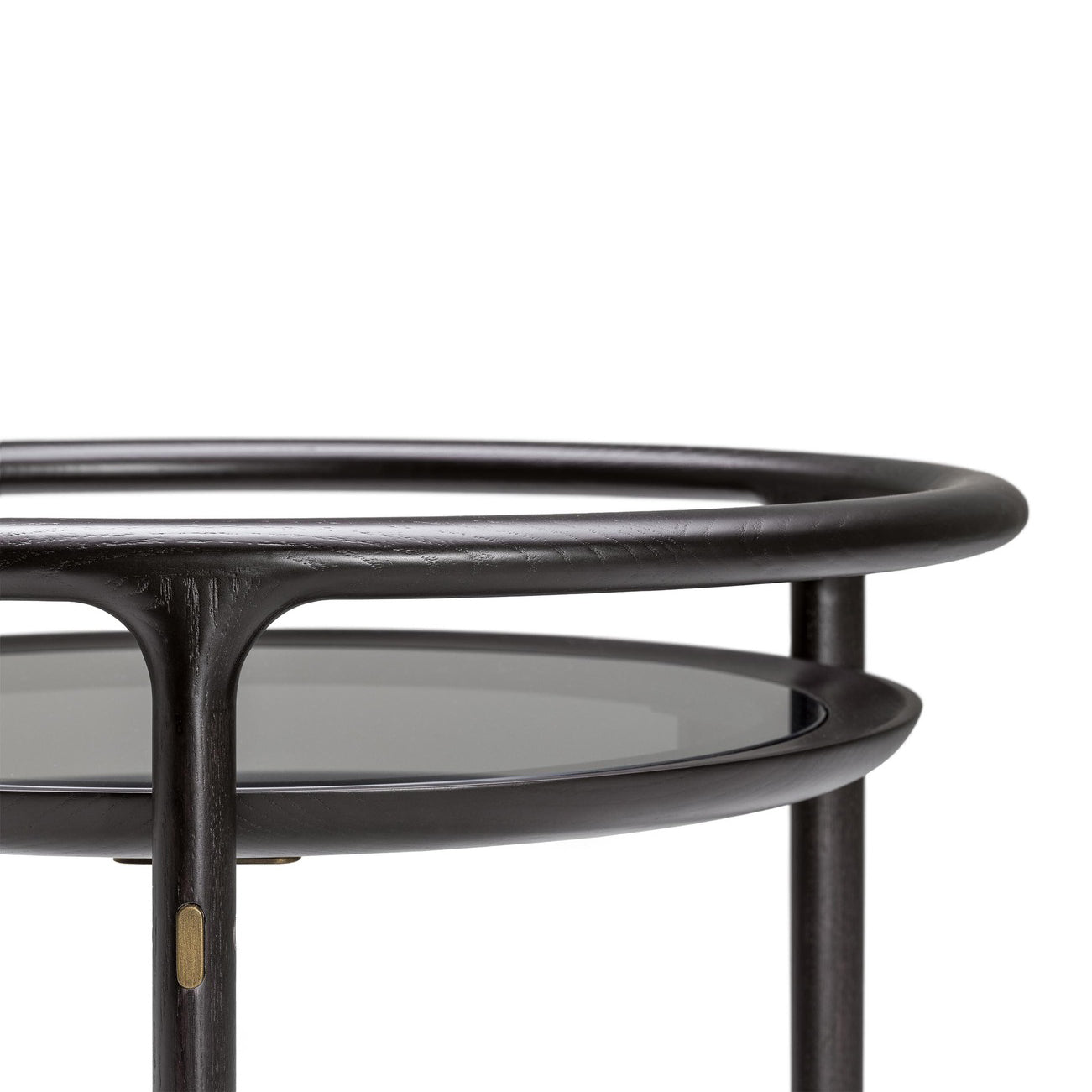 DUO - Wood and glass food trolley.