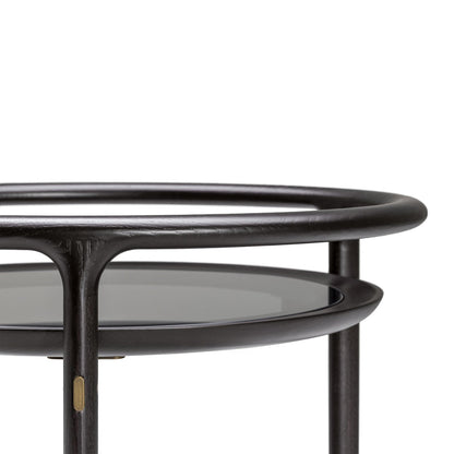 DUO - Wood and glass food trolley.