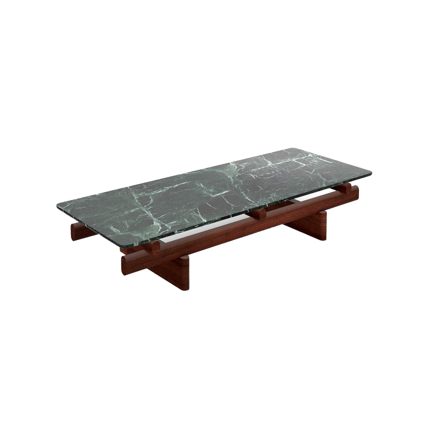 Sengu Narrow Rectangular Marble Coffee Table