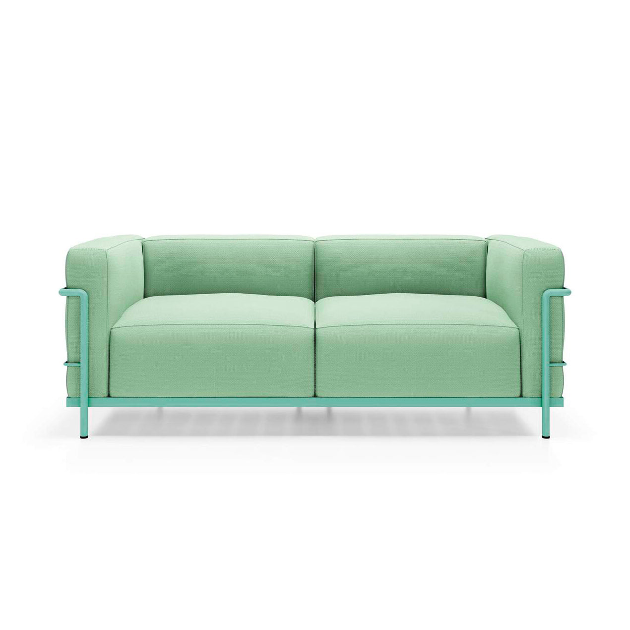 LC3 - 2-seater fabric sofa.