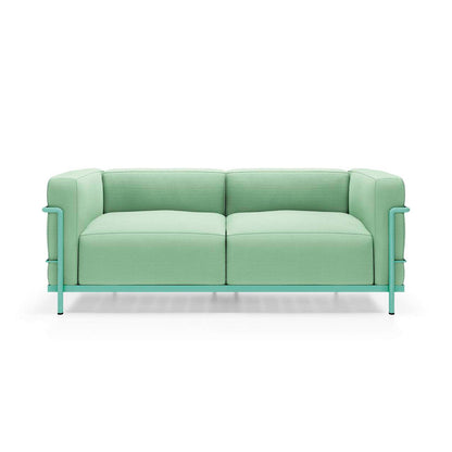 LC3 - 2-seater fabric sofa.