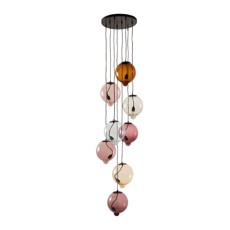 MELTDOWN - Stained glass pendant lamp.