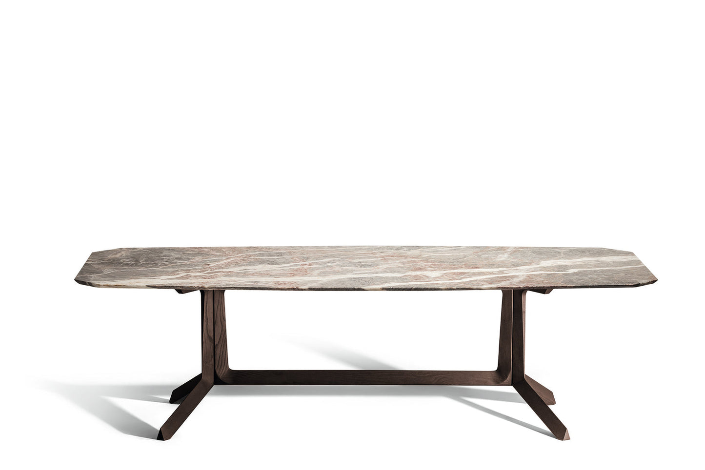 OTHELLO - Rectangular glass living room table.