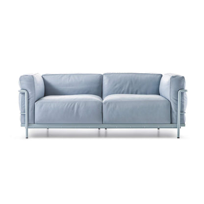 LC3 - 2-seater leather sofa.