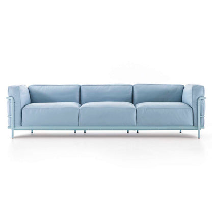 LC3 - 3-seater leather sofa.