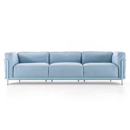 LC3 - 3-seater leather sofa.