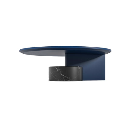 Sengu Round Marble Low Table.