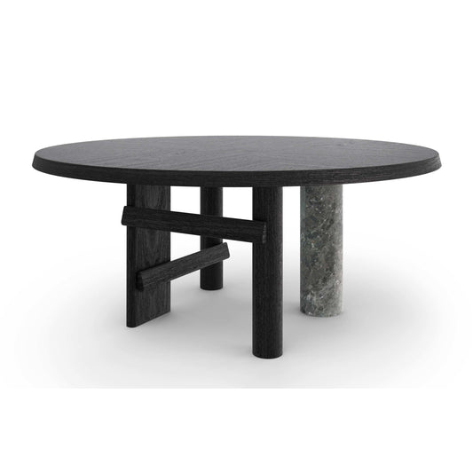 Sengu Wood Top Round Table.