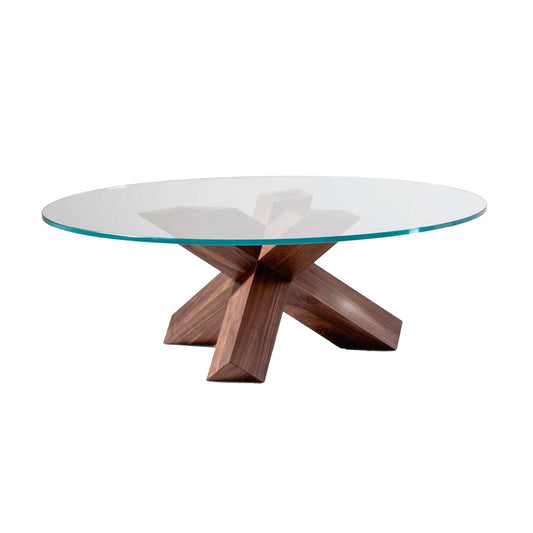 La Rotonda - Round Glass Top Coffee Table.