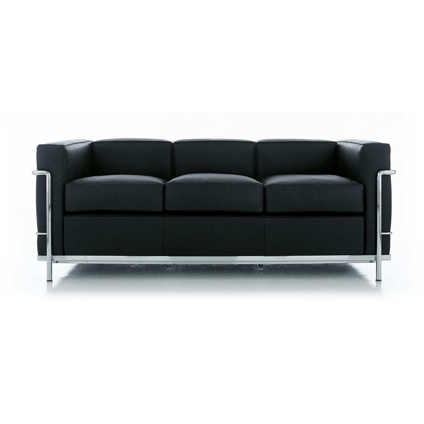 LC2 - 3-seater leather sofa.