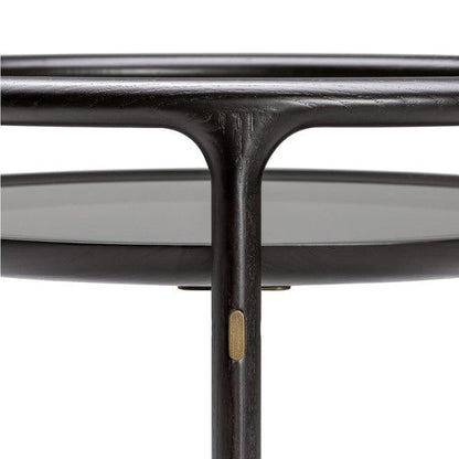 DUO - Wood and glass food trolley.