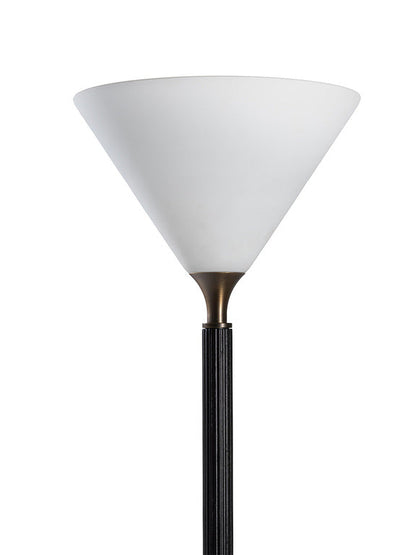 DUO - Wood and glass floor lamp