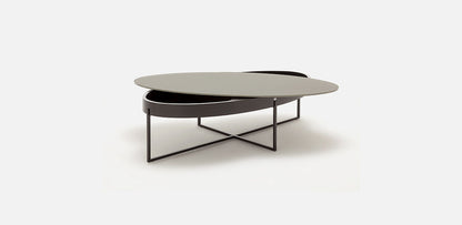 ROLF BENZ 8440 - Oval coffee table with storage space (Request Info).