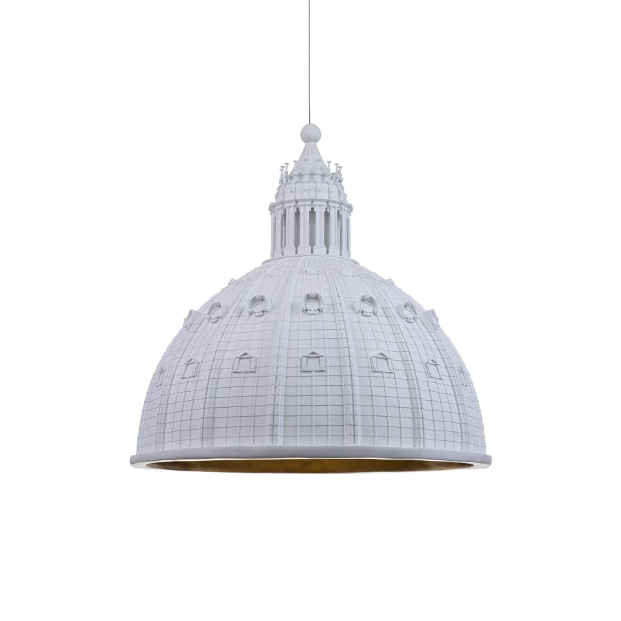 Resin Pendant Lamp Cupolone Quarantacinque by Seletti #White