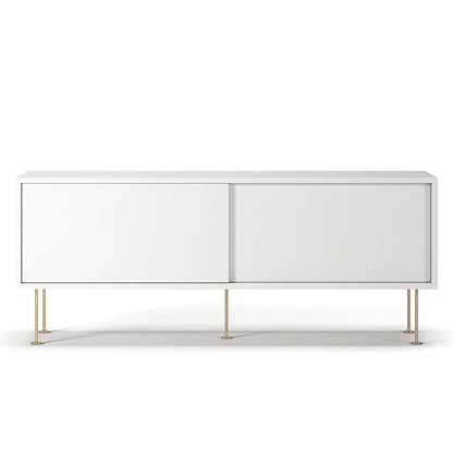Decotique Vogue TV Bench with Legs 136 White/Brass