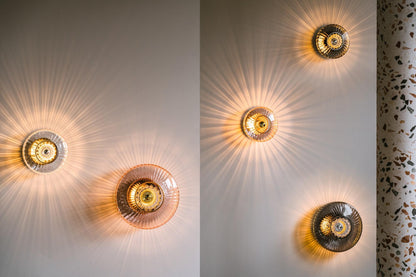 Design By Us New Wave Optic Wall Lamp Transparent
