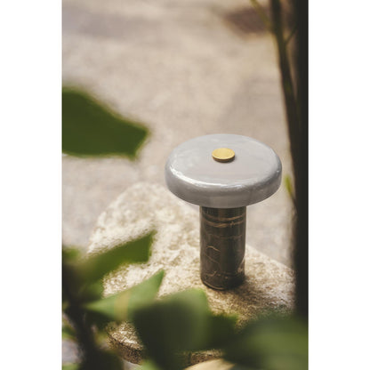 Design By Us Trip Portable Lamp Burgundy Marble/Glossy Opal