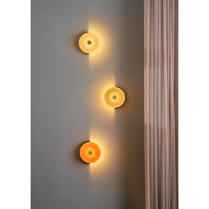 Design By Us Trip Wall Lamp Carrara Marble/Glossy Opal