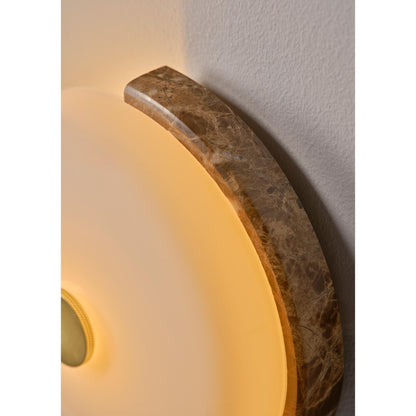 Design By Us Trip Wall Lamp Dark Emperador Marble/Glossy Opal