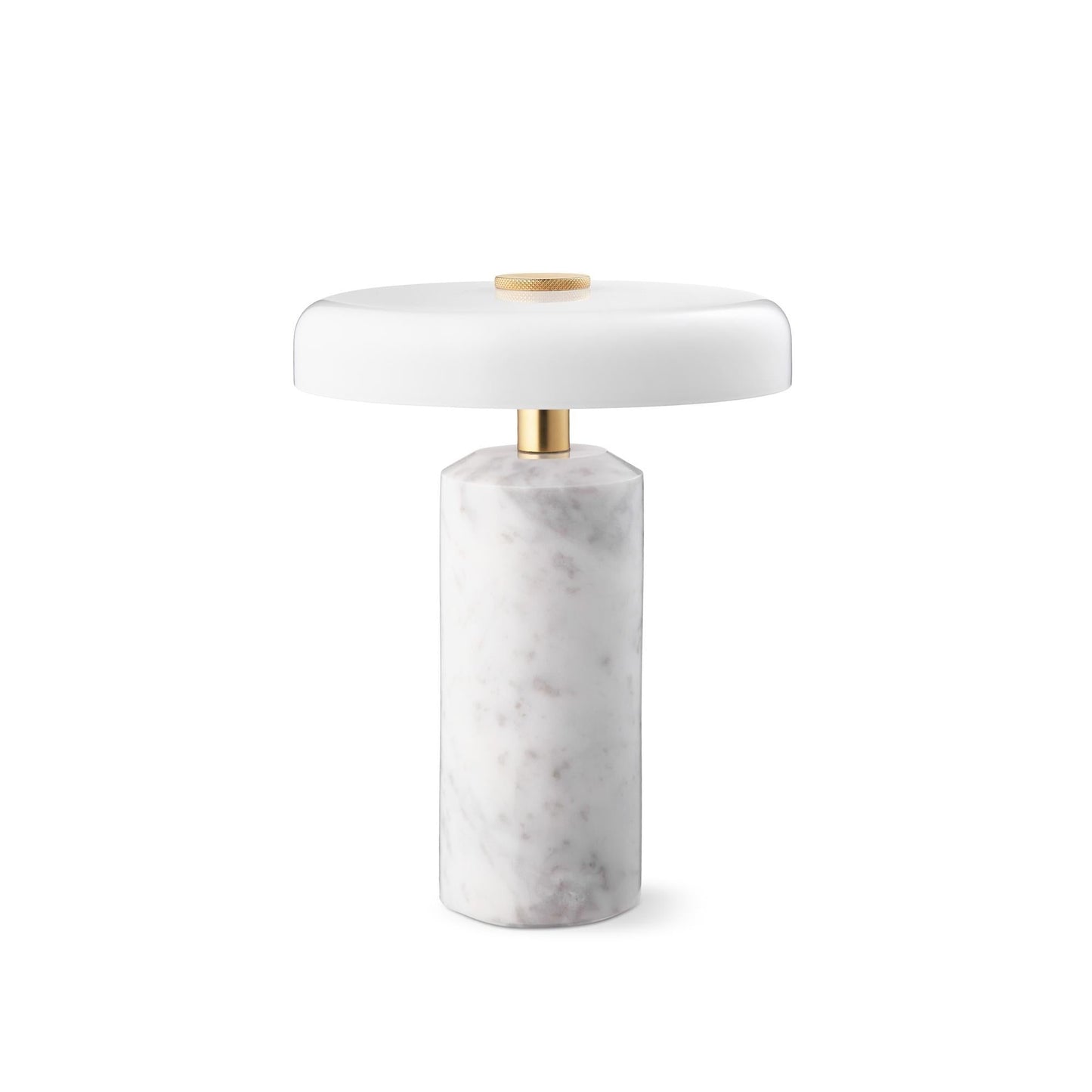 Design By Us Trip Portable Lamp Carrara Marble/Glossy Opal