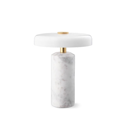 Design By Us Trip Portable Lamp Carrara Marble/Glossy Opal
