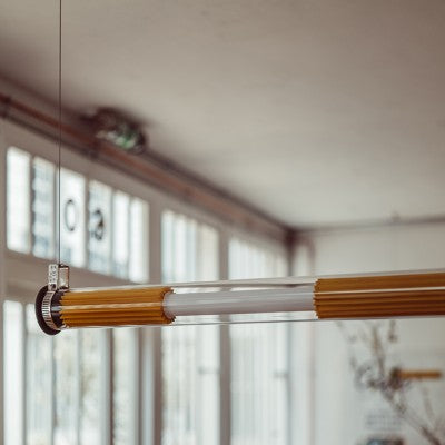 IN THE TUBE 360 series LED Borosilicate glass wall/pendant lamp.