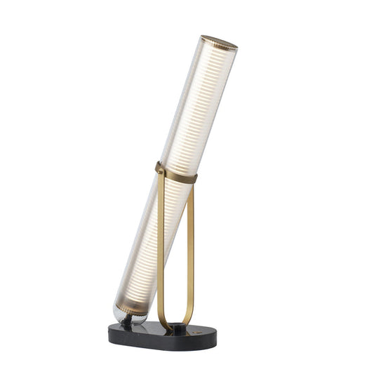 LA LAMPE FRECHIN - LED glass, aluminium and marble table lamp