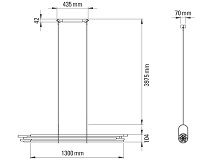 NL12 - Borosilicate glass pendant lamp (Request Info).
