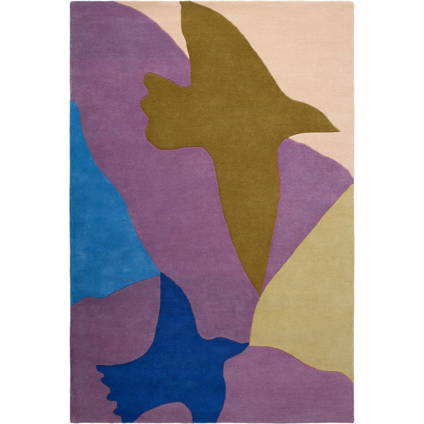 Decotique Bird Rug 250x350 cm Blue