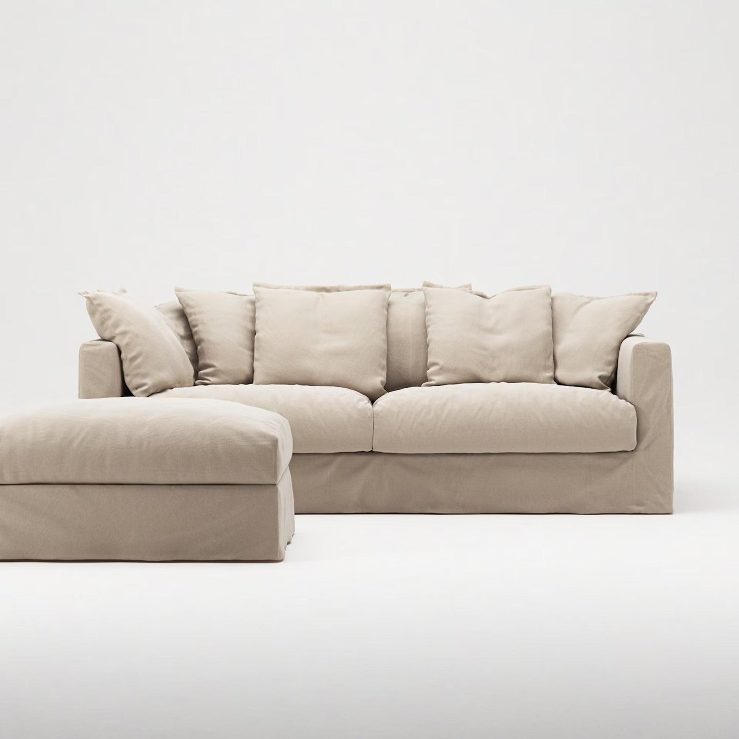 Decotique Le Grand Air Footstool Beige