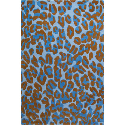 Decotique Leopard Rug 300x400 cm Blue