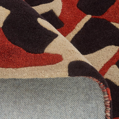 Decotique Leopard Rug 250x350 cm Red
