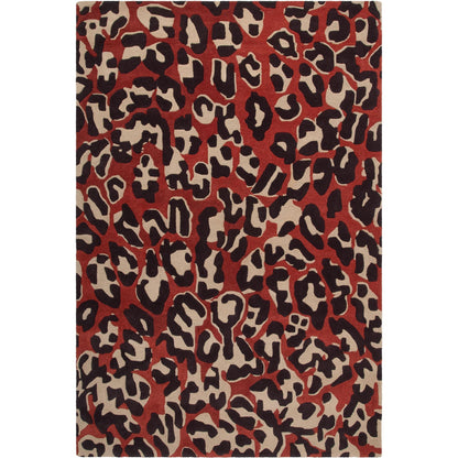 Decotique Leopard Rug 300x400 cm Red
