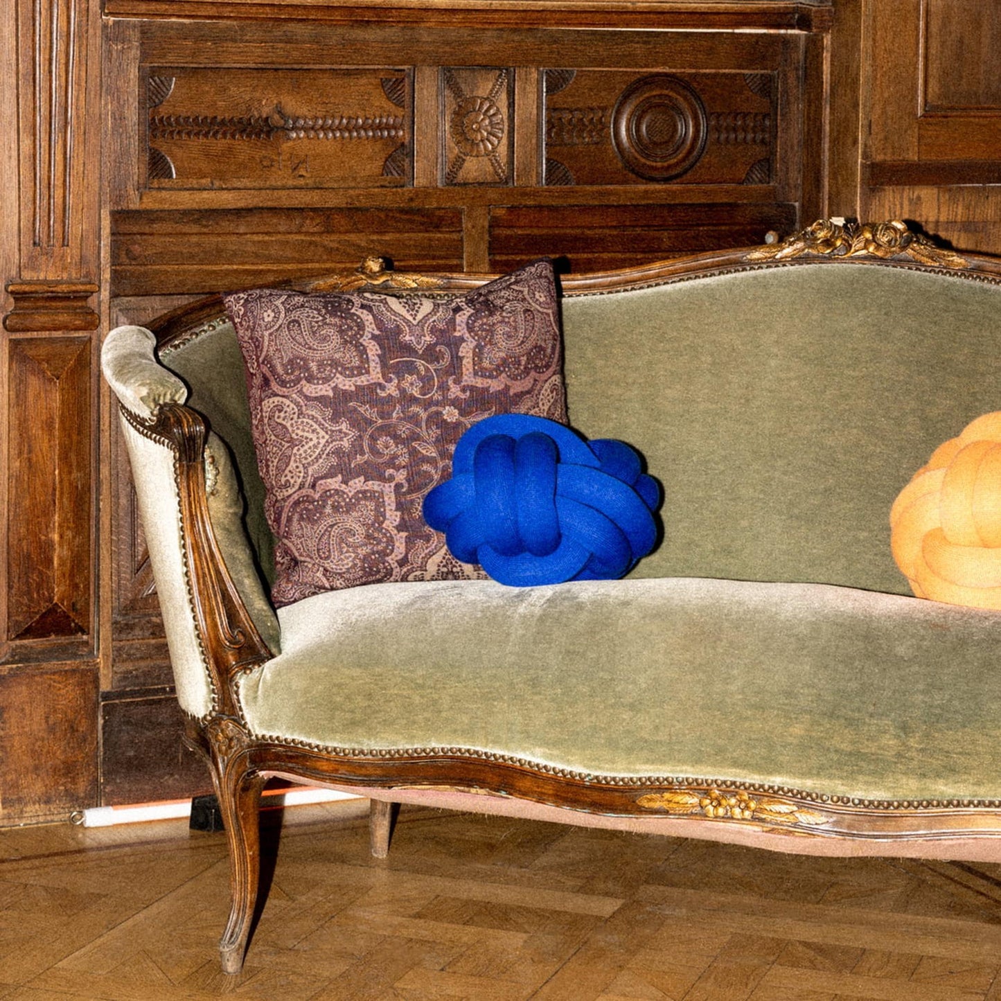 Design House Stockholm Knot Cushion Dark Blue