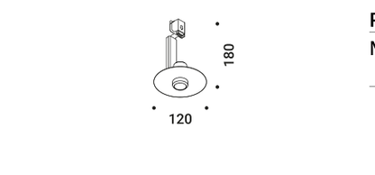 Davide Groppi NULLA - plasterboard flange nulla 25