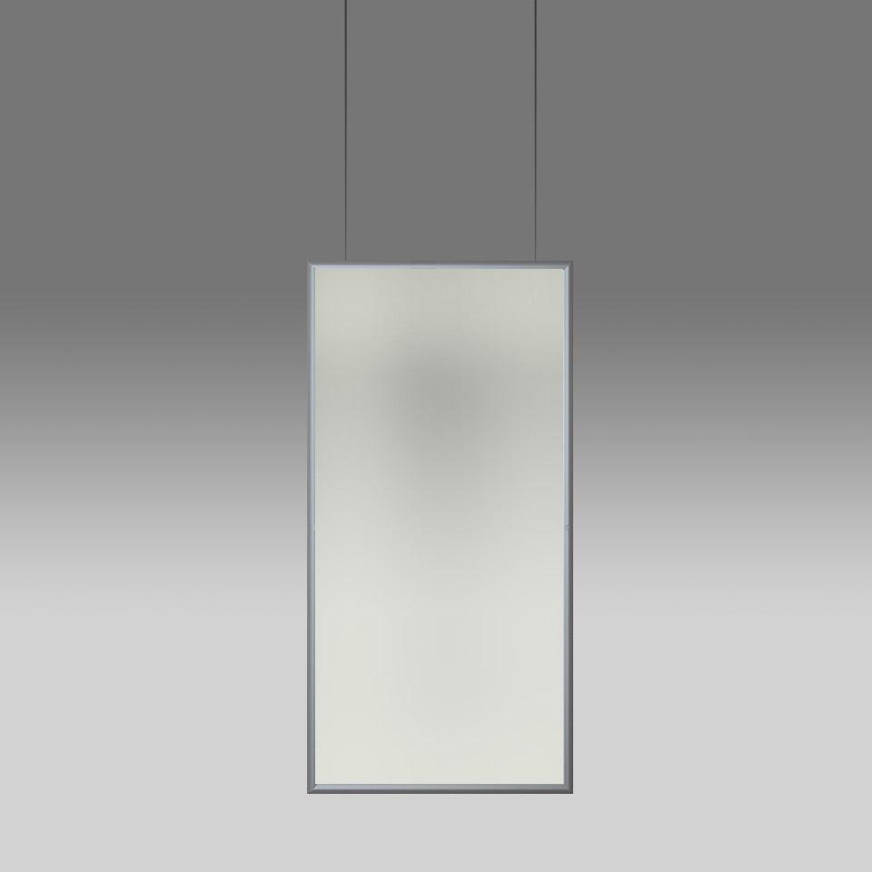 Discovery Space Rectangular Suspension Lamp.
