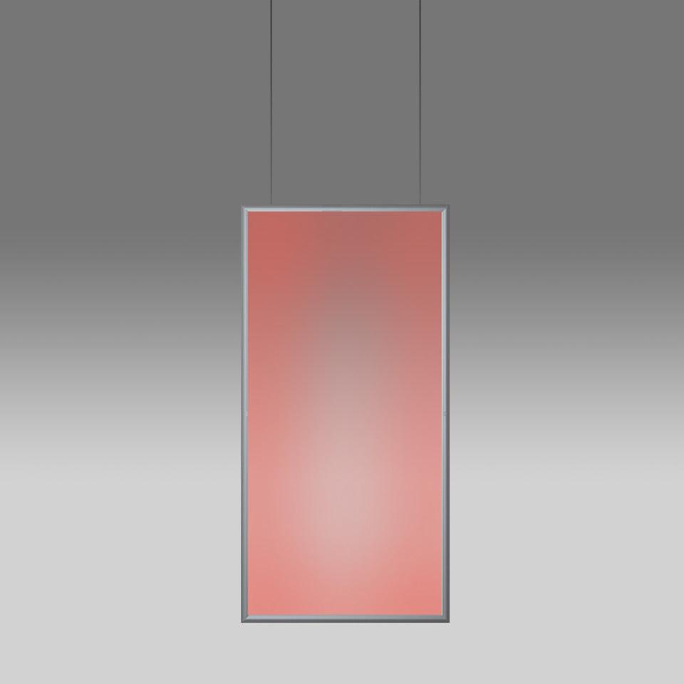Discovery Space Rectangular Suspension Lamp.