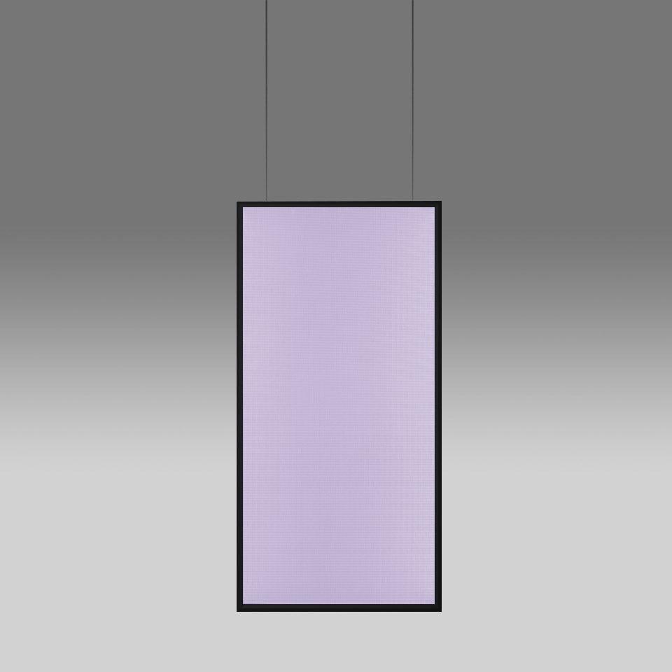 Discovery Space Rectangular Suspension Lamp.