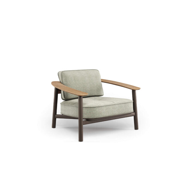 Twins 1-seater sofa Alu-Teak (Request Info).