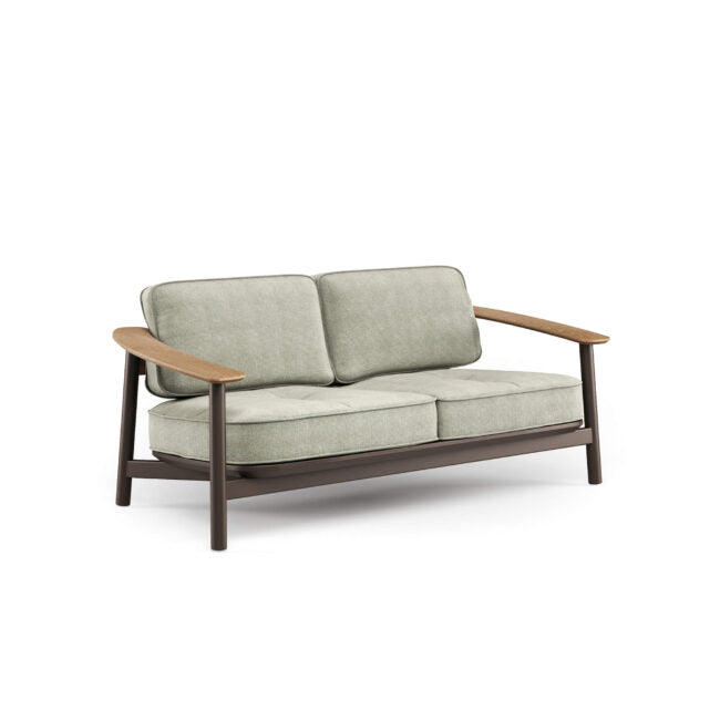 Twins 2-seater sofa Alu-Teak (Request Info).