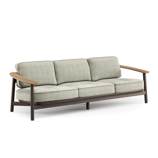 Twins 3-seater sofa Alu-Teak (Request Info).