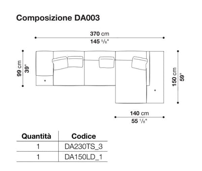 Dock High Version Sofas - Combination DA003